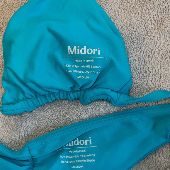 Midori bikinis two piece bikini set blue size medium - Picture 3 of 3